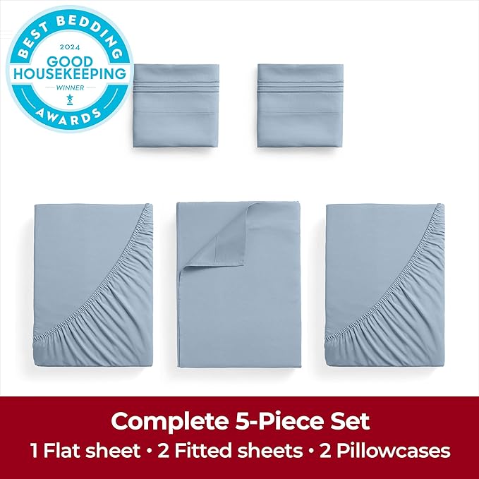 Mellanni Extra Deep Split King Sheets - Image 4