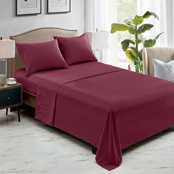 FreshCulture King Flat Sheets Only, Soft Microfiber Bedding Sheets - Image 6
