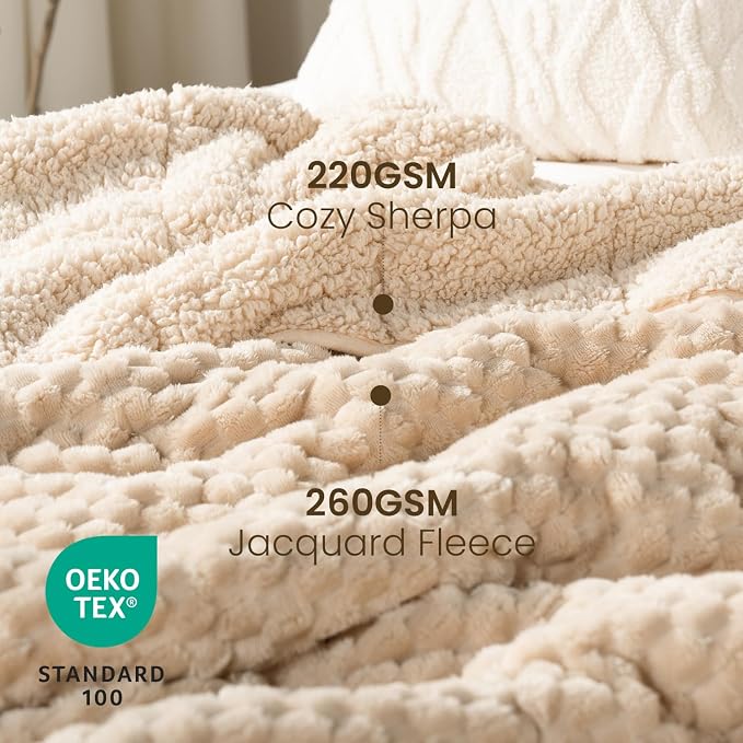 Drewin Weighted Blanket for Adults Queen Size 15lbs, Soft Fuzzy Turtleback - Image 2