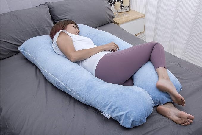 MOON PINE Pregnancy Pillow, U Shaped Full Body Pillow - Image 4