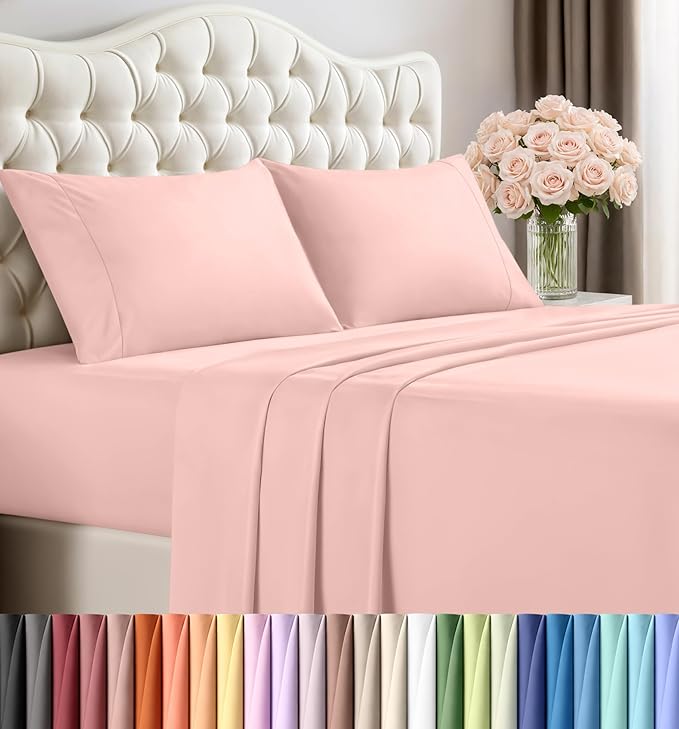Utopia Bedding King Size Sheet Set – 4 Piece Bed Sheets, Soft and Breathable by UTOPIABEDDING