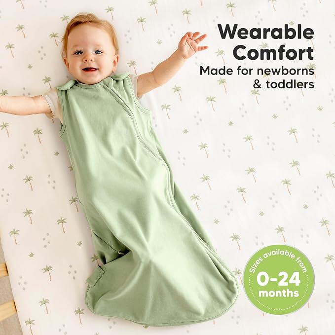 2-Pack Organic Baby Sleep Sacks, 100% Cotton - Image 2