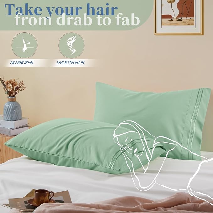 Vonty 2 Pack Standard Pillow Cases - Image 5