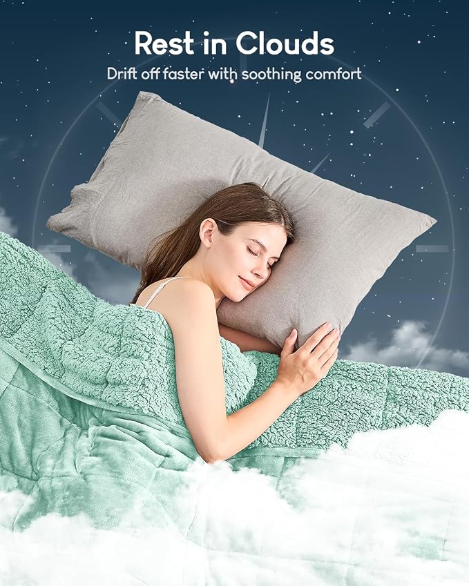 Cottonblue Weighted Blanket for Adults 20 lbs Queen Size 60x80 inches, Cozy - Image 8