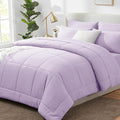 CozyLux King Size Comforter Set Lavender, 7 Pieces Bed in a Bag, Light Purple by CozyLux