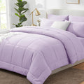 CozyLux Queen Comforter Set Lavender, 7 Pieces Bed in a Bag, Light Purple by CozyLux