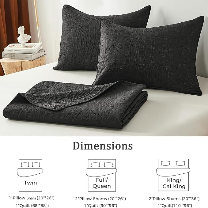 akkialla Twin Quilt Bedding Set, Lightweight Soft Bedspread Coverlet, Modern - Image 6