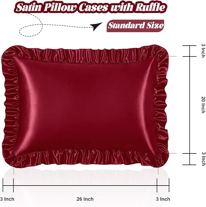 Homiest Ruffle Satin Pillowcase - Image 3