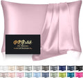 Silk Pillowcase for Hair and Skin, Mulberry Silk Pillow Cases Standard Size by HOME