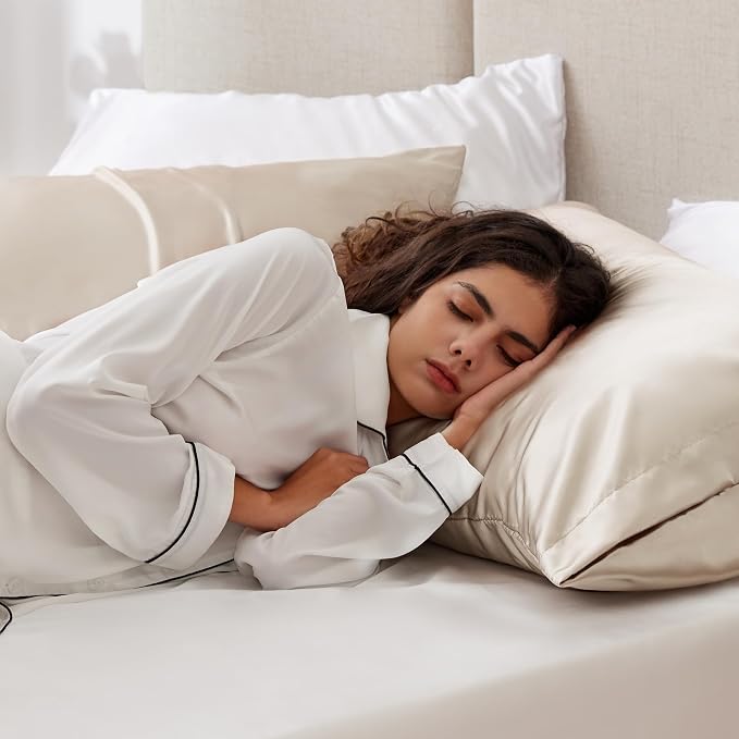 Love's cabin Satin Pillowcase Set of 2 Standard Size 20x26, Cooling Pillow - Image 4