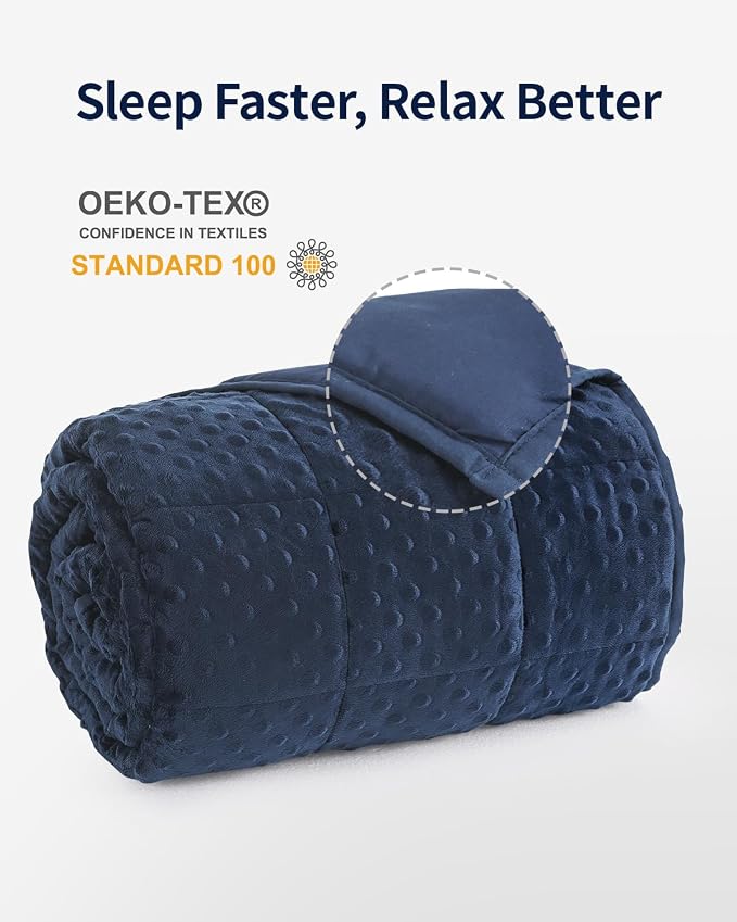 Mr. Sandman Weighted Blanket for Adults, Minky Heavy Blanket for Woman - Image 4