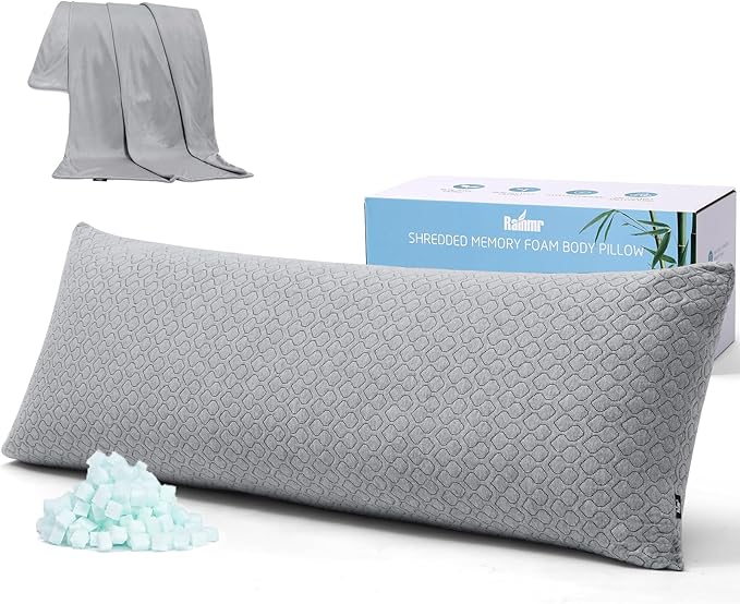 Rainmr Extra Long Body Pillow Memory Foam 160x50cm – Body Pillows - Image 8