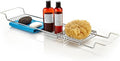 Home Intuition Stainless Steel Expandable Shower Bathtub Tray Over The Clawfoot by HomeIntuition