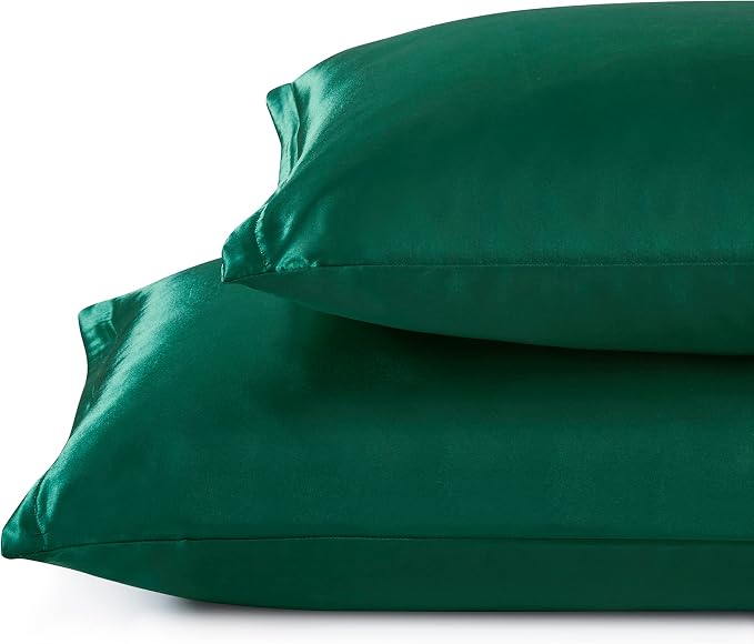 Satin Pillowcases with Zipper （20x30）, Queen Size Pillowcases Set of 2 - Image 2