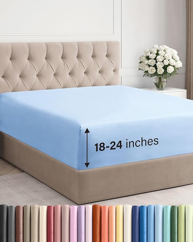 Extra Deep Cal King Fitted Sheet by CGKUnlimited