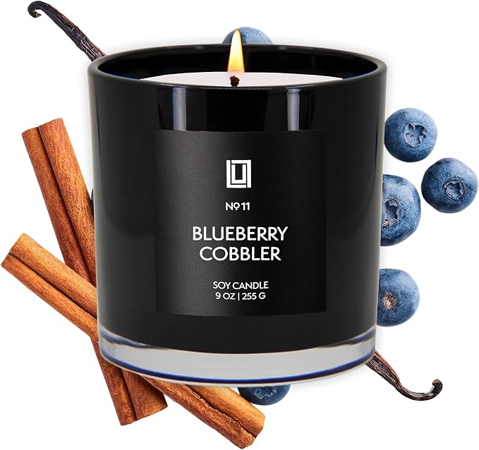 Lulu Candles | Blueberry Cobbler | Luxury Scented Soy Jar Candle | Hand Poured by LULUCANDLES