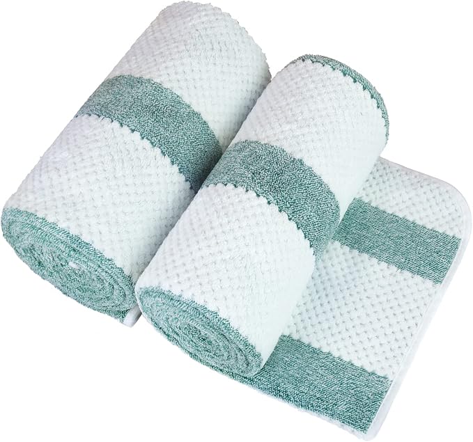 JML Microfiber Bath Towels, Bath Towel 2 Pack, Super Absorbent and Fast Drying - Image 2
