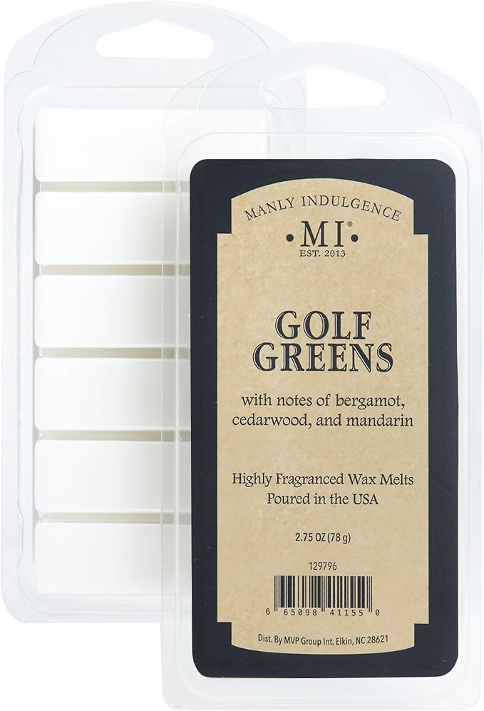 Manly Indulgence Golf Greens Scented Wax Melts, Wax Melt Warmer Cubes, Long - Image 3