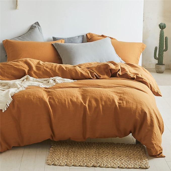 Simple&Opulence 100% Linen Duvet Cover Set 2pcs Basic Style Natural French by SimpleOpulence