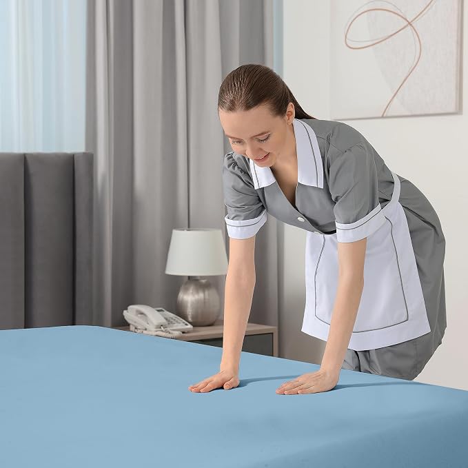Royale Linens Extra Deep Pocket Twin Fitted Sheet Only - Image 8
