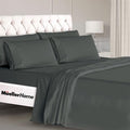 Mueller Luxury 6 PC Full Size Bed Sheets, Super Soft 1800, Deep Pocket up to by Mueller