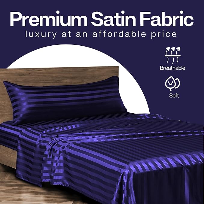 MR&HM Satin Body Pillow Cover, 20x54 inches Body Pillow Case - Image 3