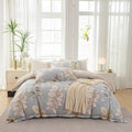 OAITE Duvet Cover Set Twin Size Floral Pattern 500 Thread Count Ultra Soft 100% by OAITE
