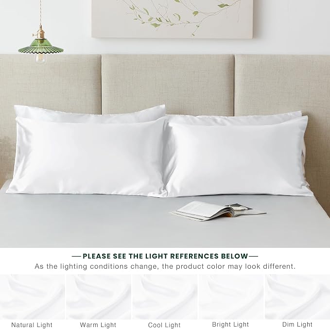 Love's cabin Satin Pillowcase Set of 2 Standard Size 20x26, Cooling Pillow - Image 7