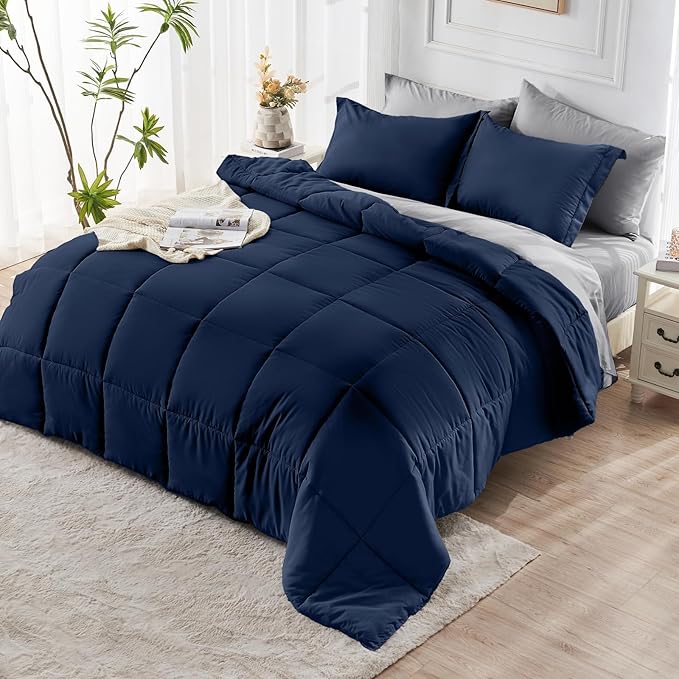 JOLLYVOGUE Queen Comforter Set, Ultra-Soft Bed in a Bag Queen Size 7 Pieces - Image 8
