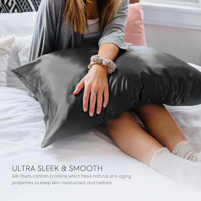 Tafts Pillow Cases - 22mm 100% Pure Mulberry 6A Silk Pillowcase - Image 4