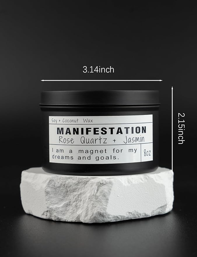 Crystal Soy Candles, Handmade Wishing Gifts, Wishing Law of Attraction - Image 6