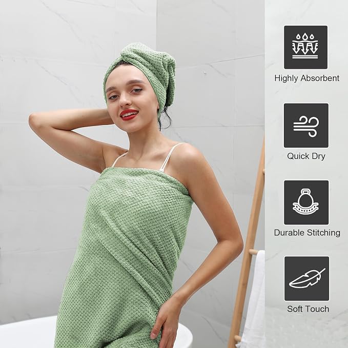 Hand Towels Set 2 Pack-16“x31”, Ultra Soft Microfibers Bathroom Towel Set - Image 6
