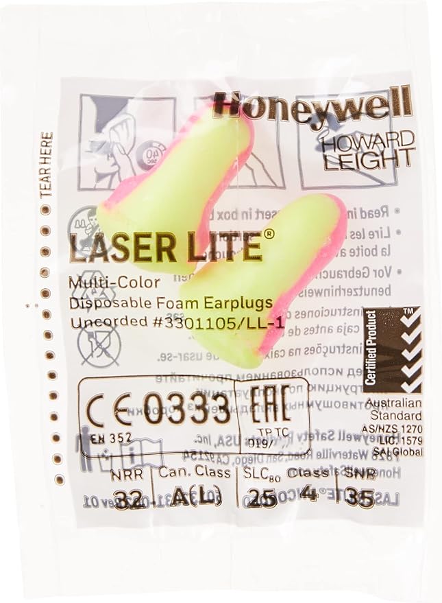Howard Leight by Honeywell Laser Lite High Visibility Disposable Foam Earplugs - Image 3