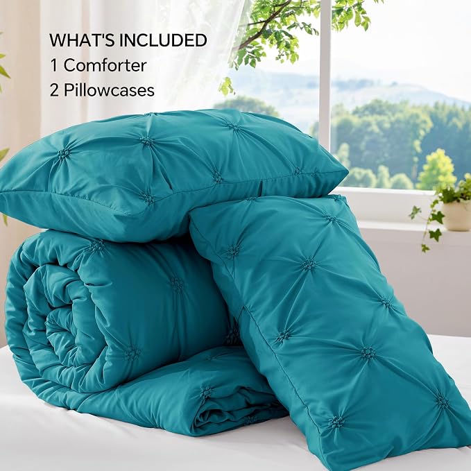 BEDELITE Teal Queen Comforter Set - Image 7