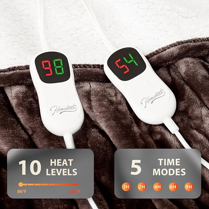 Homemate Electric Heated Blanket Queen - Image 4