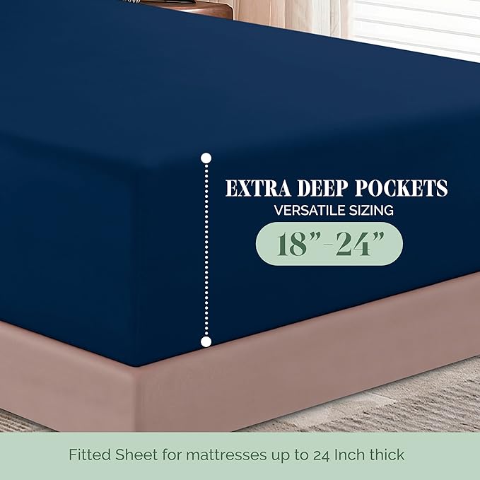 Elegant Comfort 1500 Premium Hotel Quality 18-24 Inches Deep-Extra Deep Pocket - Image 2