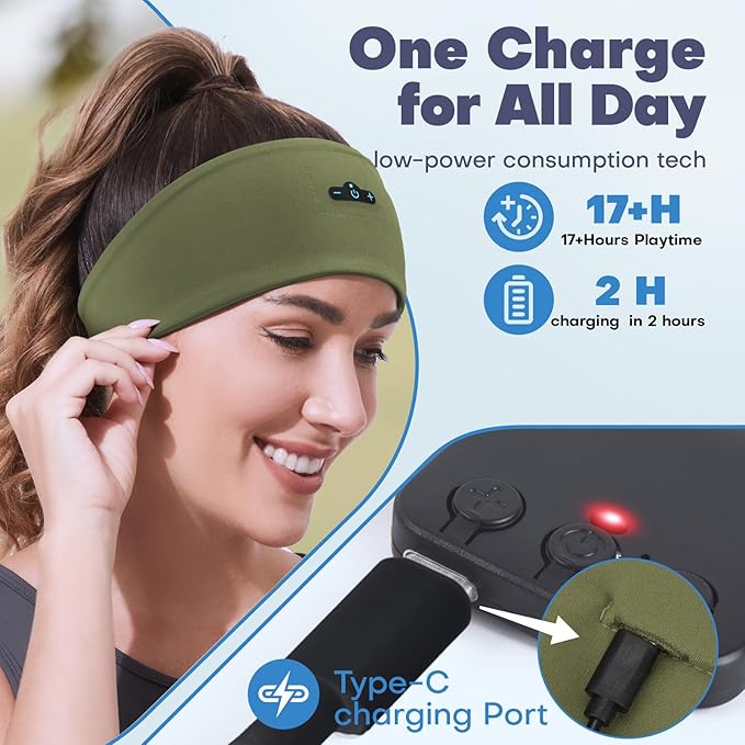 Sleep Headphones Bluetooth Headband - Image 2