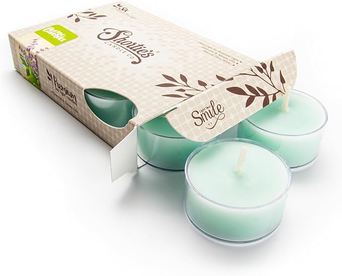 Iced Mint Lavender Premium Tealight Candles by ShortiesCandleCompany
