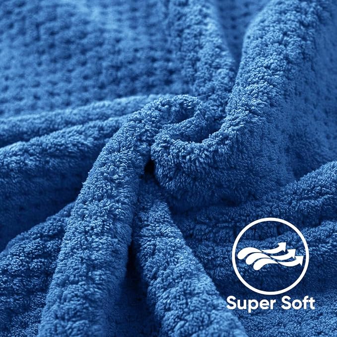 HOMEXCEL Bath Towels Pack of 2, Microfiber Ultra Soft Highly Absorbent Bath - Image 2