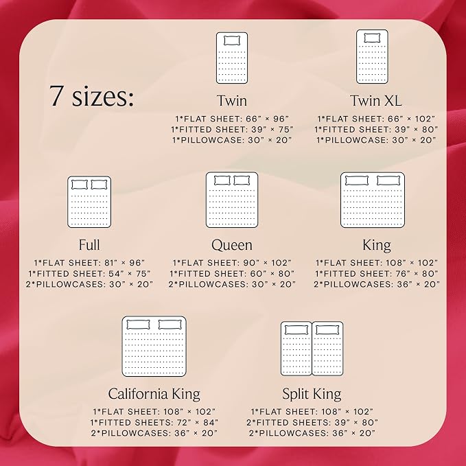 LuxClub 5 PC Sheet Set Bed Sheets Deep Pockets 16" Eco Friendly Wrinkle Free - Image 4