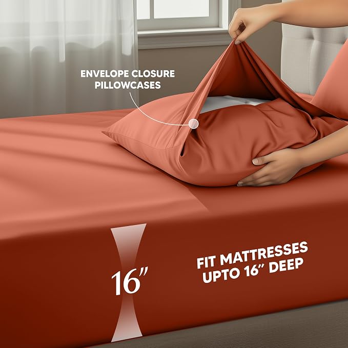 Utopia Bedding Queen Size Sheet Set – 4 Piece Bed Sheets, Soft and Breathable - Image 4
