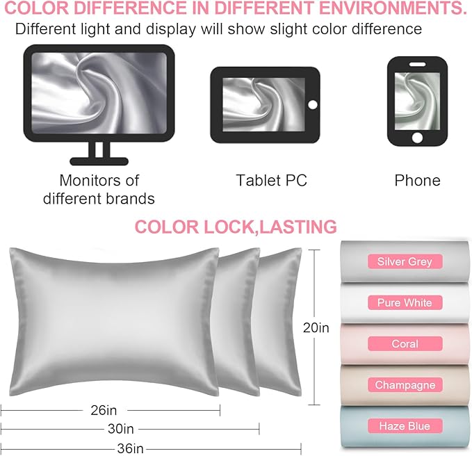 Silk Pillow Cases Queen Size - Image 7
