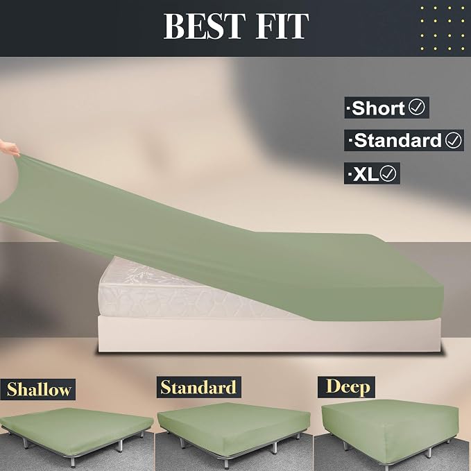 Soft Stretch King Size Fitted Sheet Only - Image 3