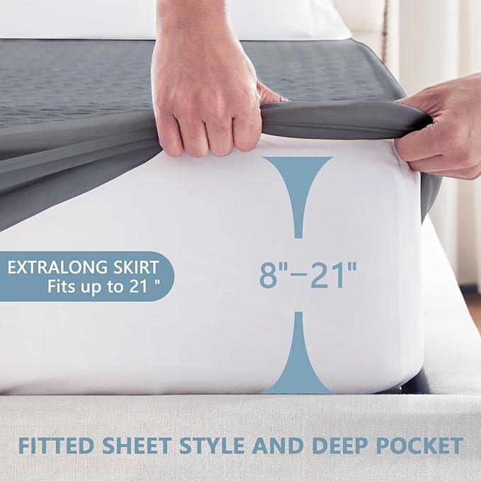 Premium Waterproof Mattress Protector King Size, Breathable Bed Cover 3D Air - Image 4