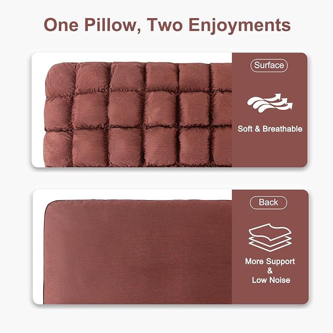 YOUR MOON Fluffy Support Bed Pillow King Size, Super Soft Premium Down - Image 4