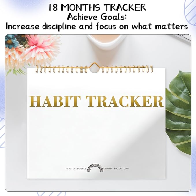 Thboxes Writable Habit Tracker Calendar, Undated 18 Months Daily, Monthly Habit - Image 7