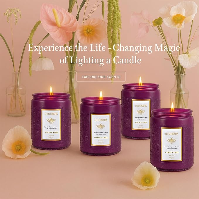 6 Pack Candles for Home Scented, Christmas Gifts Candle Set for Women, 42 oz - Image 4