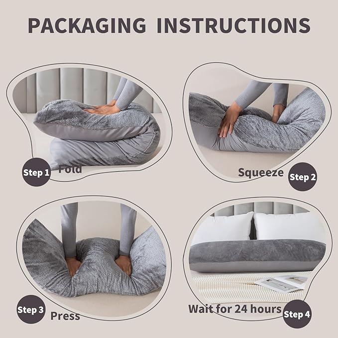 WhatsBedding Memory Foam Body Pillow - Image 7