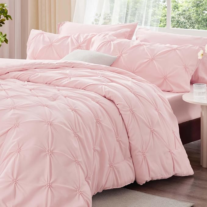 BEDELITE Baby Pink Twin Comforter Set - Image 2