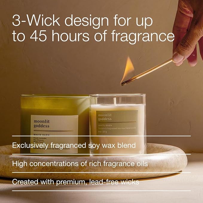 Bath & Body Works 3-Wick Candle, Moonlit Goddess Candle, Strong Throw, - Image 4